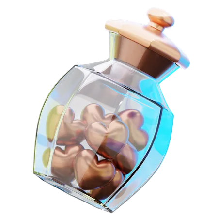 Valentines Jar  3D Icon