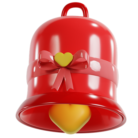 Valentines Love Bell  3D Icon