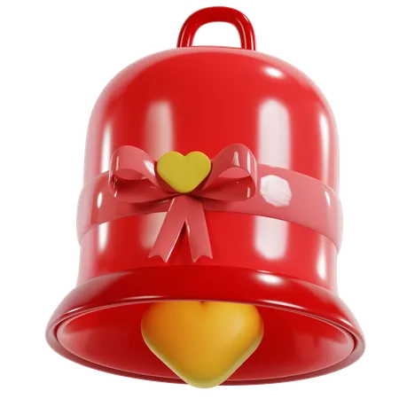 Valentines Love Bell  3D Icon