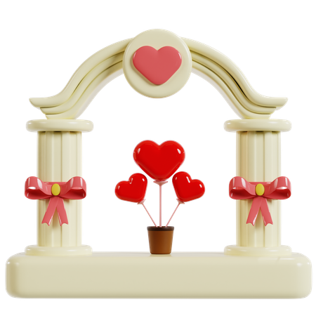 Valentines Love Gate  3D Icon