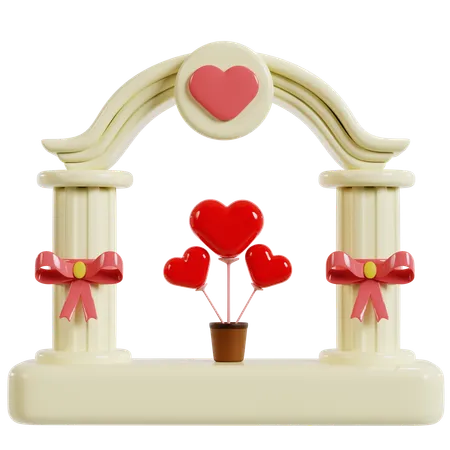 Valentines Love Gate  3D Icon