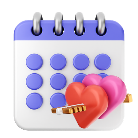 Valentinskalender  3D Icon