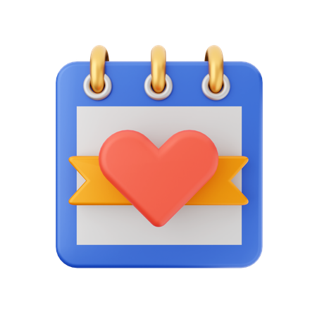 Valentinstagskalender  3D Icon