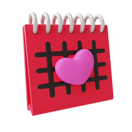 Valentinstagskalender  3D Icon