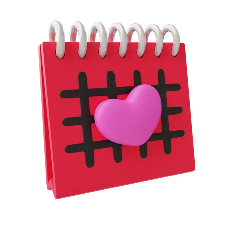 Valentinstagskalender  3D Icon