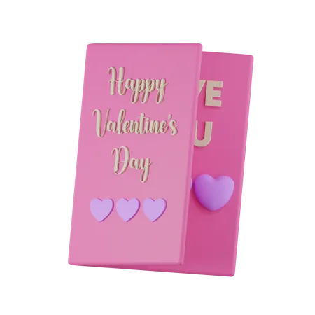 Valentinskarte  3D Icon