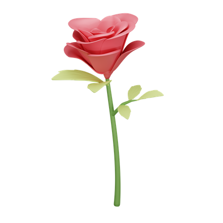 Valentinstag Rose  3D Illustration