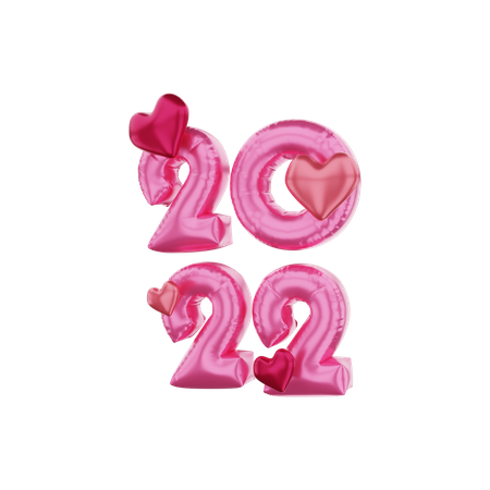 Valentinstag 2022  3D Illustration