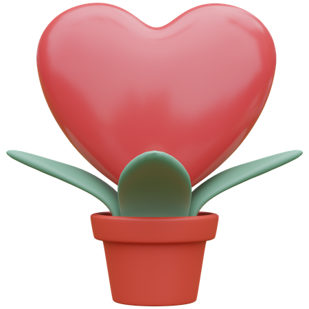Valentinstag Baum  3D Icon