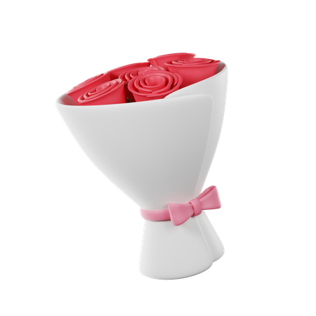 Blumenstrauß zum Valentinstag  3D Icon