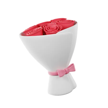 Blumenstrauß zum Valentinstag  3D Icon