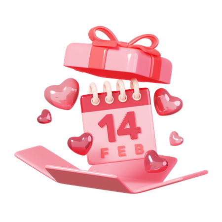 Geschenk zum Valentinstag  3D Icon