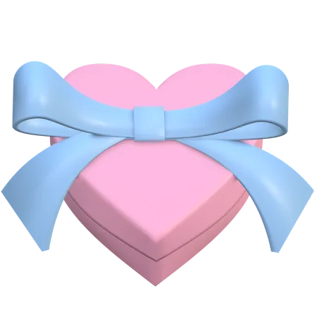 Valentinstag Geschenkbox  3D Illustration