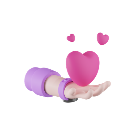 Valentinstag Herz  3D Icon