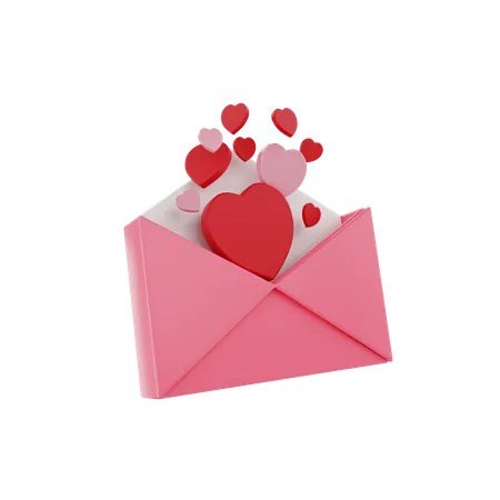 Valentinspost  3D Icon