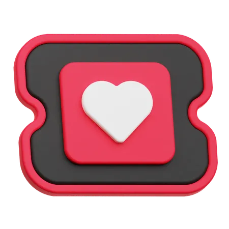 Valentinstagspass  3D Icon