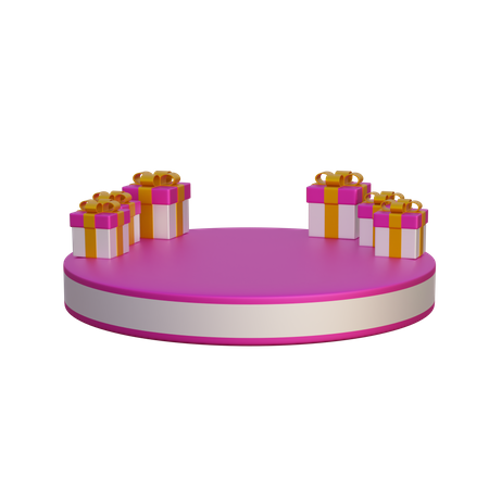 Valentins-Podium  3D Icon