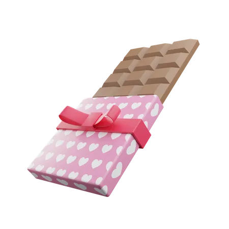 Valentinstag Schokolade  3D Illustration