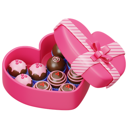 Valentinstag Schokolade  3D Icon