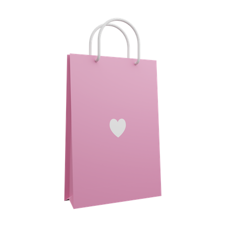 Valentinstags-Shopping  3D Illustration