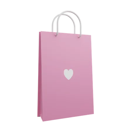 Valentinstags-Shopping  3D Illustration