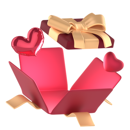 Valentinstag Überraschung  3D Icon