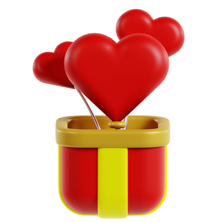 Valentinstagsgeschenk  3D Icon