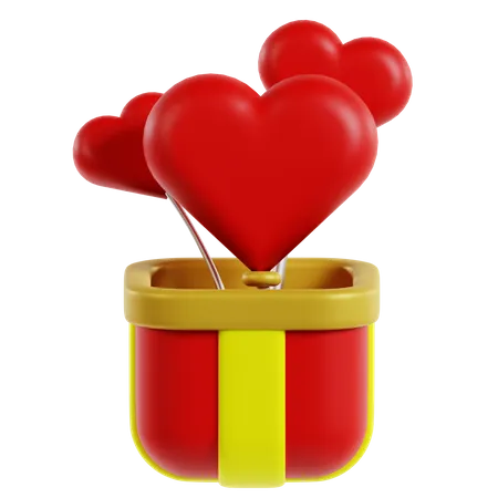 Valentinstagsgeschenk  3D Icon