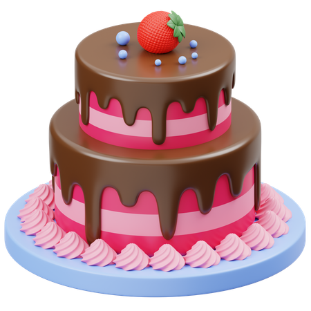 Valentinstag Kuchen  3D Icon