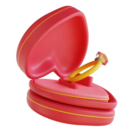 Valentinstagsring  3D Icon