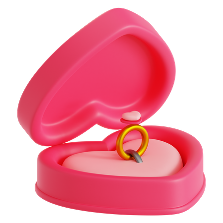 Valentinstagsring  3D Icon