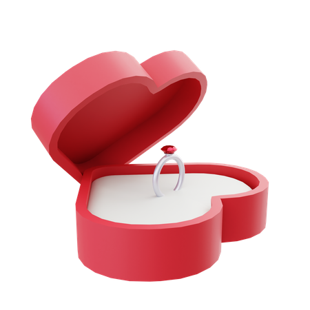 Valentinstagsring  3D Icon