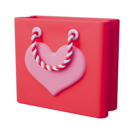 Valentinstag Tasche  3D Icon