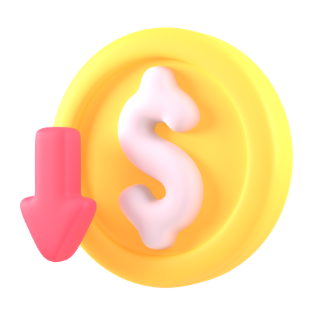 Valeur monétaire faible  3D Icon