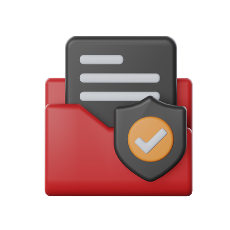 Valid Document  3D Icon