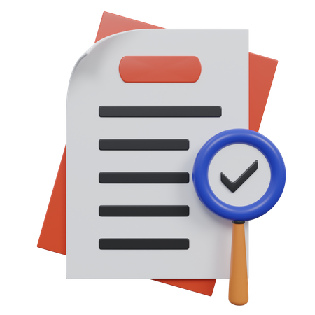 Valid Document  3D Icon