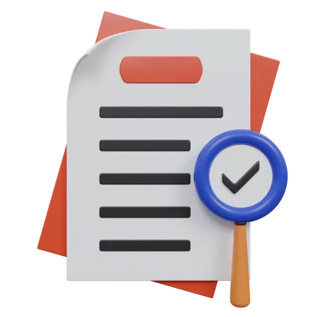 Valid Document  3D Icon