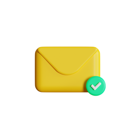 Valid Mail  3D Icon