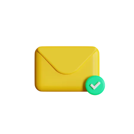Valid Mail  3D Icon