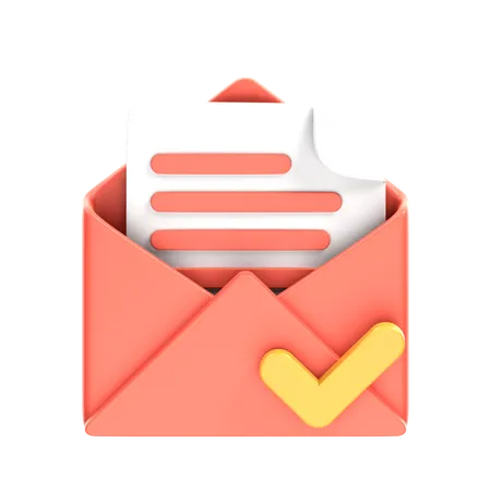 Valid Mail  3D Icon