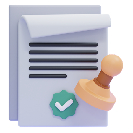 Validation  3D Icon
