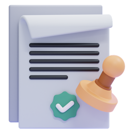 Validation  3D Icon