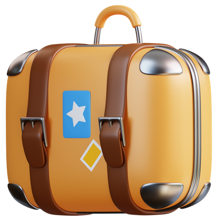 Porter une valise  3D Icon