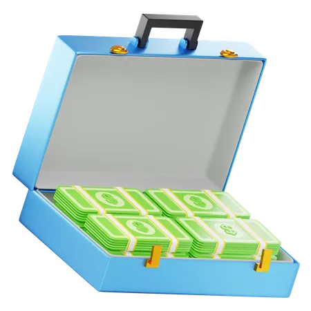 Argent de la valise  3D Icon