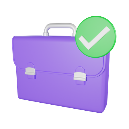 Valise à droite  3D Icon