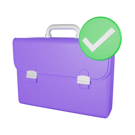 Valise à droite  3D Icon