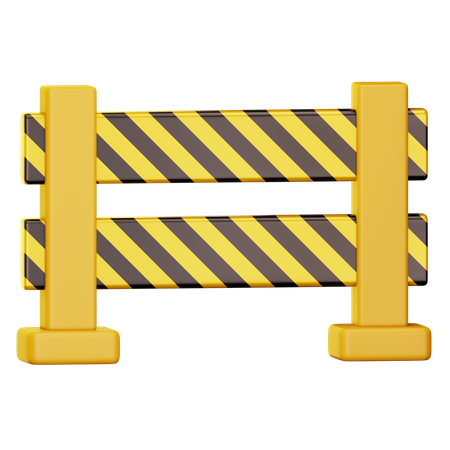 Valla de construcción  3D Icon