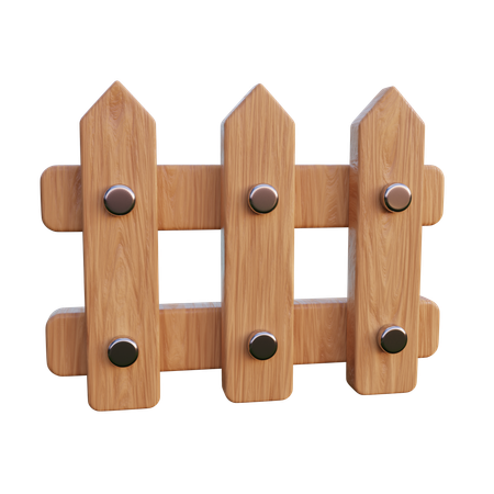 Cerca de madera  3D Icon