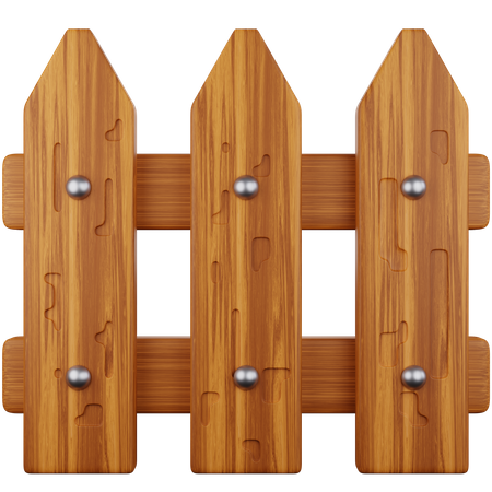 Cerca de madera  3D Icon