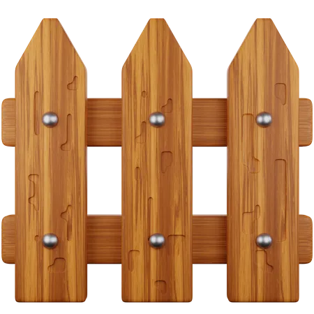 Cerca de madera  3D Icon